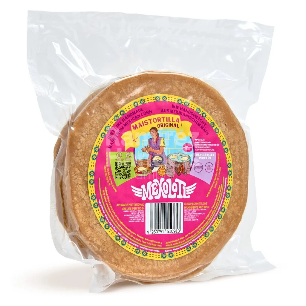[MX2507] Gelbe Maistortillas MEXOLOTL Original 15 cm 500 g (ca. 19 St)