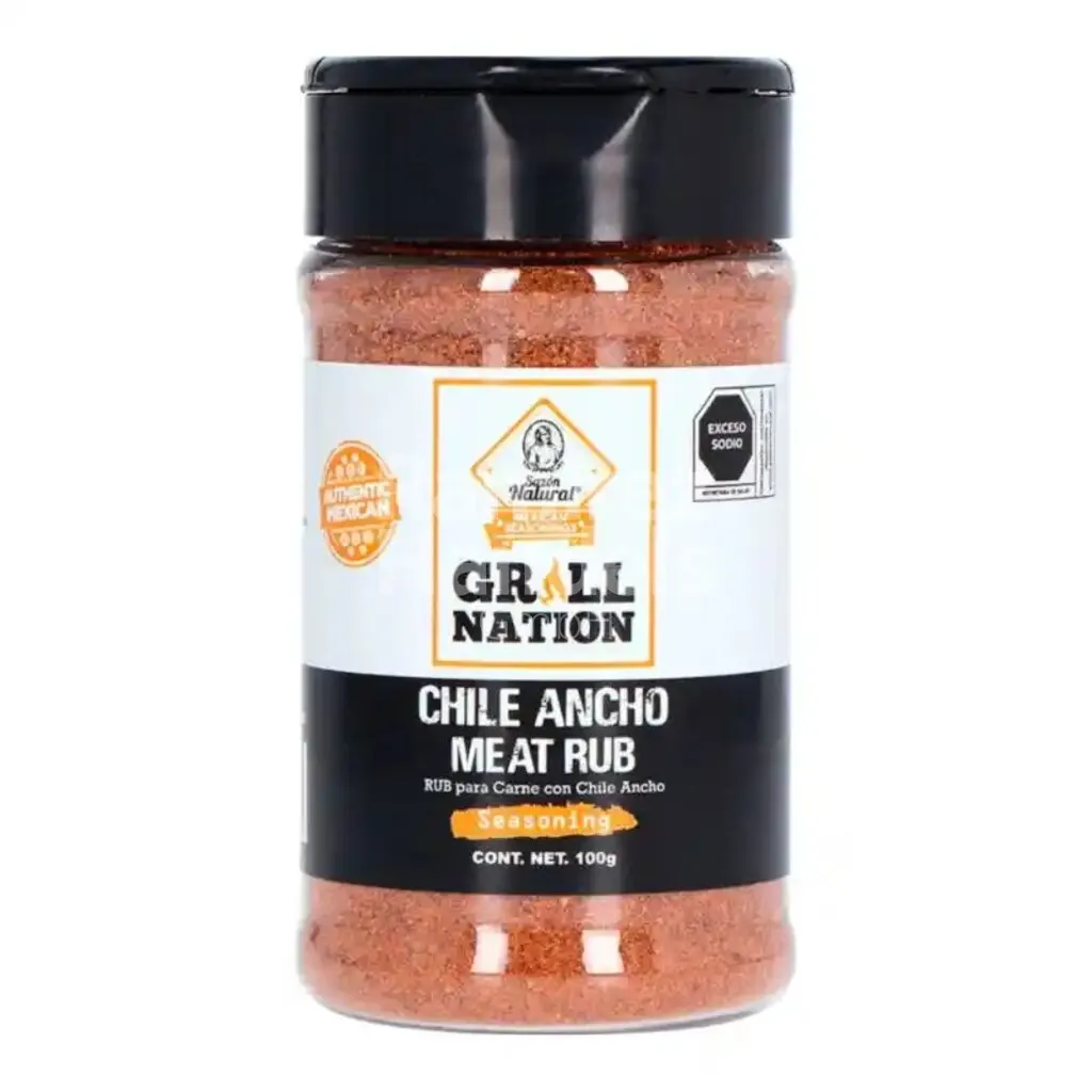 [MX2512] Mexikanisches gewürz Chili Ancho Meat Rub Sazon Natural 100 g