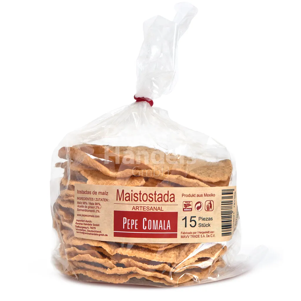 [MX2228-U] Tostadas fritas PEPE COMALA 15 pzas (ca. 200 g) g